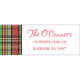 Best Holiday Plaid Return Address Labels Image 1 of 2